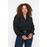 Trendyol Curve Black Judge Collar Woven Shirt Cijene