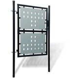 vidaXL crna jednostruka vrata za ogradu 100 x 175 cm | shoptok.hr