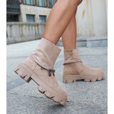 D/CEO Gemre Beige ankle boots with decorative bracelet Geraldo Cene