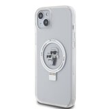 Karl Lagerfeld Magsafe ohišje za Apple iPhone 15 Plus TPU Ring Stand Karl et Choupette, Prozorno, (21244296) Cene