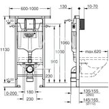 Grohe 38588001 Rapid SL podometni splakovalnik za WC školjko | Shoptok.si