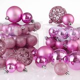 Tutumi Set Roza Plastičnih Kuglica za Božićno Drvo - 100 komada | shoptok.hr
