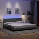  Okvir za krevet bez madraca Hanko svjetlosivi 200 x 200 cm od tkanine | shoptok.hr