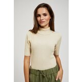 Marisse Turtleneck Sweater Decorated With Pearl Metallic Thread | Shoptok.si