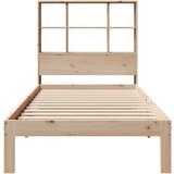 vidaXL Krevet s regalom za knjige bez madraca 90x190 cm od borovine | shoptok.hr
