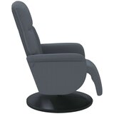 vidaXL Naslanjač z oporo za noge temno siv žamet | Shoptok.si
