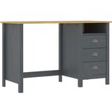  Radni stol Hill s 3 ladice sivi 120x50x74 cm masivna borovina Cijene