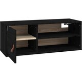  Zidni ormarić crni 80 x 30 x 30 cm od masivne borovine | shoptok.hr