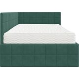 Kutni krevetni okvir s madracem 2 kom. Tamnozelena 90 x 200 cm | Shoptok.si