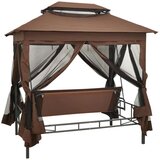 Gazebo konvertibilna ljuljačka boja kave | shoptok.hr