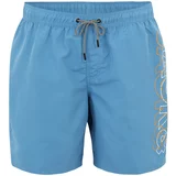 Jack & Jones Plus Kupaće hlače 'FIJI' plava / narančasta / bijela