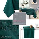 AmeliaHome Stolnjak Vesta s man&amp;scaron;etom 140x260 cm, tamnozelena Slike