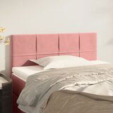 Maison Chic posteljno vzglavje - vzglavna omarica - nočna omarica roza 100x5x78/88 cm žamet, (21706014) | Shoptok.si