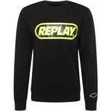 Replay Sweater majica žuta / crna