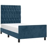  Okvir za krevet bez madraca tamnoplavi 100x200 cm baršunasti | shoptok.hr
