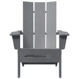  Sklopivi Adirondack stolci 2 komada Svjetlosivi 74.5x80.5x90 cm HDPE | shoptok.hr