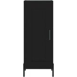  Komoda crna 34 5 x 34 x 90 cm od konstruiranog drva | shoptok.hr