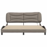  Okvir kreveta s LED-om bez madraca Hvar Taupe 180x200 cm tkanina | shoptok.hr