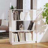 vidaXL Ormarić za knjige / pregrada bijeli 80x25x101 cm od borovine | shoptok.hr