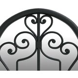  Vrtno ogledalo črno 70x30 cm železno za zunanjo uporabo, (20798363) | Shoptok.si
