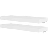  Stenske police 4 kosi 60 cm bele barve, (20621325) | Shoptok.si