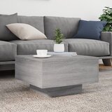  Stolić za kavu siva boja hrasta 55x55x31 cm konstruirano drvo | Eponuda.com
