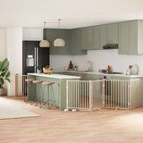 vidaXL Vrata za pse s vratašcima 8 panela sklopiva 640 cm drvo topole | shoptok.hr