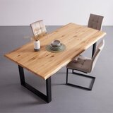 Bessagi Home jedilna miza yola, divji hrast, jeklo | Shoptok.si