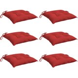  Jastuci za stolice 6 kom crveni 40 x 40 x 7 cm tkanina Oxford | shoptok.hr