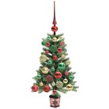 vidaXL Božićno drvce s 150 LED svjetlima s stalakom Zelena 65 cm PE | shoptok.hr