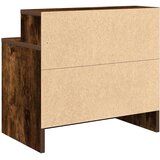  Noćni ormarići s ladicom 2 kom dimljeni hrast 51x31x47 cm | shoptok.hr