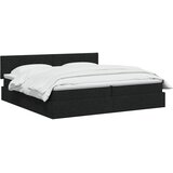  s madracem i skladištem Crna 200 x 200 cm Baršun | shoptok.hr