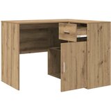  Kutni stol s ladicama Umjetnički hrast 102 x 88 x 75 cm | shoptok.hr