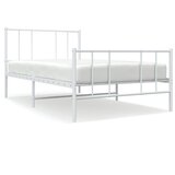  okvir kreveta uzglavlje i podnožje bijeli 107x203 cm | shoptok.hr