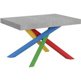 Itamoby   Volantis (90x130/390 cm) - siva, barva nog: pisana - raztegljiva jedilna miza, (20842171) Cene