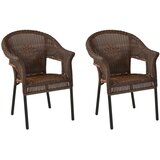 Gardenson Set Vrtnih Sedežev Ravenna, Temno Rjava, 2 Kos Cene