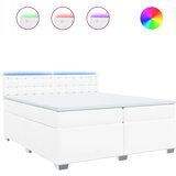  The Living Store Box spring postelja z vzmetnico bela 200x200 cm umetno usnje - Box Spring Postelja, (21497006) | Shoptok.si