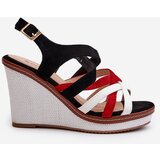 Boto Wedge Sandals With Straps navy blue Ellen | shoptok.hr