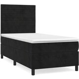 Box spring krevet s madracem crni 100x200 cm baršunasti | shoptok.hr