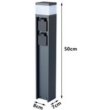 Brilagi Spoljašnja svetiljka sa 2 SCHUKO utičnice PILLAR 1xG9/11W/230V IP44 antracit | Eponuda.com
