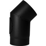 MM Dimno koleno z vratci (Ø 200 mm x 500 mm, črno) Cene