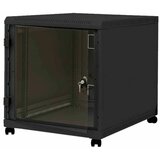 Triton kabinet 600x800 12U 620 na kolesih, črn RCA-12-A68–BAX–A1 | Shoptok.si