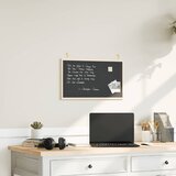  Ploča za pisanje kredom s okvirom od masivnog borovog drva crna 60x40 cm | shoptok.hr
