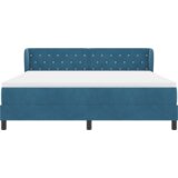 Box Spring Krevet s Madracem Tamno Plavi 180x200 cm Baršun | shoptok.hr