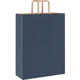  Papirnate vrećice 250 kom s ručkama plave 32x12x42 cm | shoptok.hr