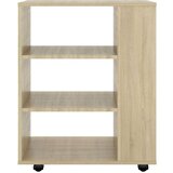 vidaXL Ormarić s kotačima boja hrasta sonome 60x35x75 cm od iverice | shoptok.hr