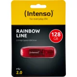  (Intenso) USB Flash drive 128GB Hi-Speed USB 2.0, Rainbow Line, RED – USB2.0-128GB/Rainbow