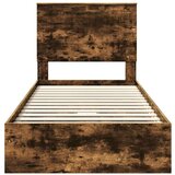  Krevet s od storage s uzglavljem Dimljeni hrast 90 x 190 cm | shoptok.hr