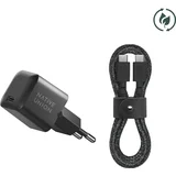 30W USB-C Fast GaN Charger Black + USB-C Cable Cos.
