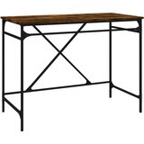 Maison Chic Pisalna miza - pisarniška miza - Računalniška miza dimljen hrast 100x50x75 cm inžen. les in železo, (21785106) Cene